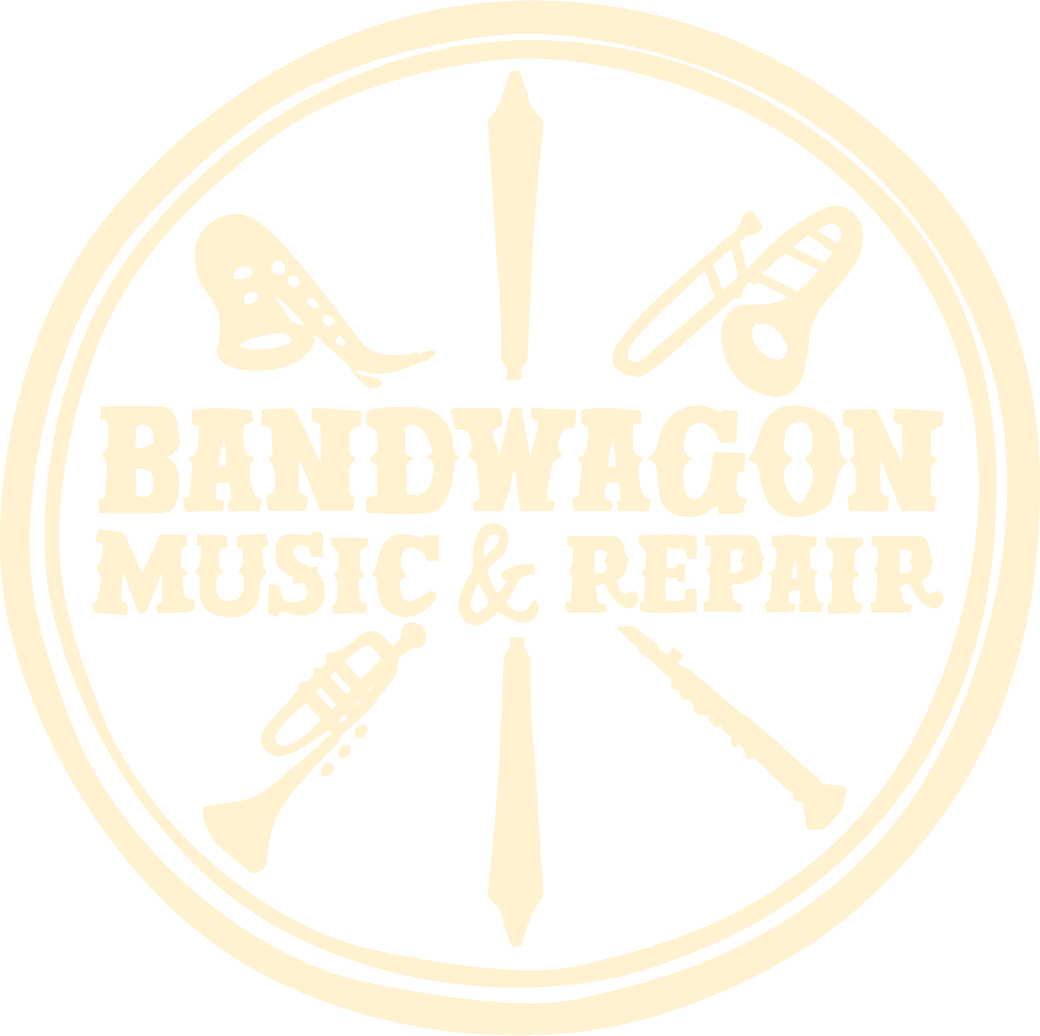 Bandwagon Music & Repair circle Logo